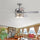 Warehouse of Tiffany CFL-8333REMO 52 in. Davrin Indoor Remote Controlled Ceiling Fan with Light Kit  Chrome