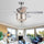 Warehouse of Tiffany CFL-8335REMO 52 in. Garvey Indoor Remote Controlled Ceiling Fan with Light Kit  Chrome