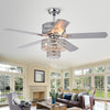 Warehouse of Tiffany CFL-8354CH 52 in. Chow 6-Light Indoor Hand Pull Chain Ceiling Fan  Chrome