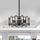 Warehouse of Tiffany CFL-8436FB 26 in. Lyan Indoor Remote Controlled Fandelier with Light Kit  Black