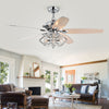 Warehouse of Tiffany CFL-8453REMO-CH 52 in. Magee Indoor Remote Controlled Ceiling Fan with Light Kit  Chrome