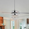 Warehouse of Tiffany CFL-8458REMO-CH 52 in. Jay Indoor Remote Controlled Ceiling Fan with Light Kit  Chrome