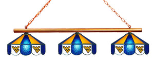WEST VIRGINIA 3-LIGHT GAME TABLE LIGHT - WVU-380GL