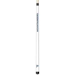 WEST VIRGINIA ENGRAVED BILLIARD CUE WHITE / BLUE - WVUBCE101-JR
