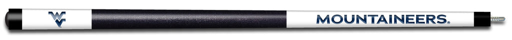 WEST VIRGINIA ENGRAVED BILLIARD CUE WHITE / BLUE - WVUBCE101