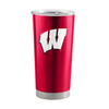 Wisconsin Badgers Travel Tumbler 20oz Stainless Steel - Logo Brands