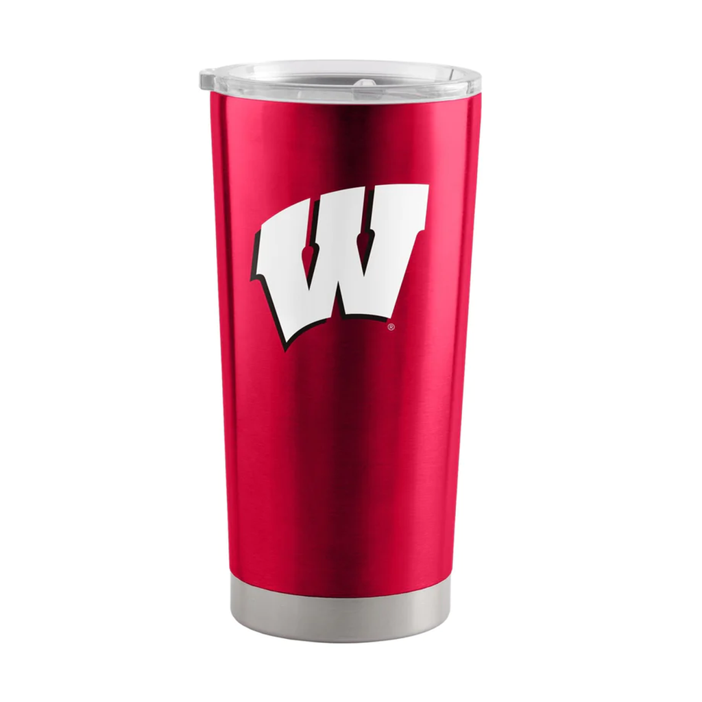 Wisconsin Badgers Travel Tumbler 20oz Stainless Steel - Logo Brands