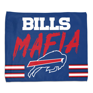 Buffalo Bills Towel 15x18 Rally Style Full Color Bills Mafia Design - WinCraft