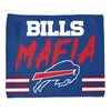 Buffalo Bills Towel 15x18 Rally Style Full Color Bills Mafia Design - WinCraft