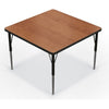 Activity Table - 36'' Square - Amber Cherry Top Surface - Black Edgeband - BALT