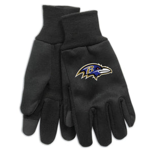 Baltimore Ravens Gloves Technology Style Adult Size - WinCraft