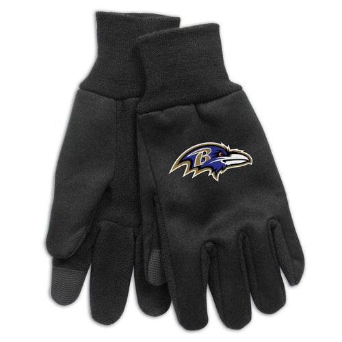 Baltimore Ravens Gloves Technology Style Adult Size - WinCraft
