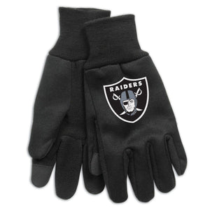Las Vegas Raiders Gloves Technology Style Adult Size - WinCraft