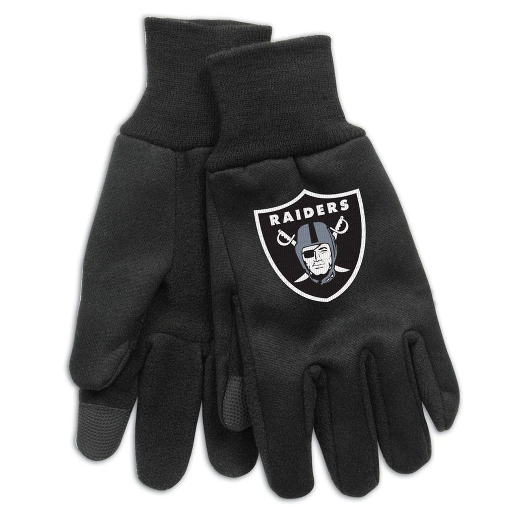 Las Vegas Raiders Gloves Technology Style Adult Size - WinCraft