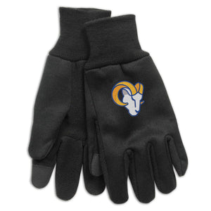 Los Angeles Rams Gloves Technology Style Adult Size - WinCraft
