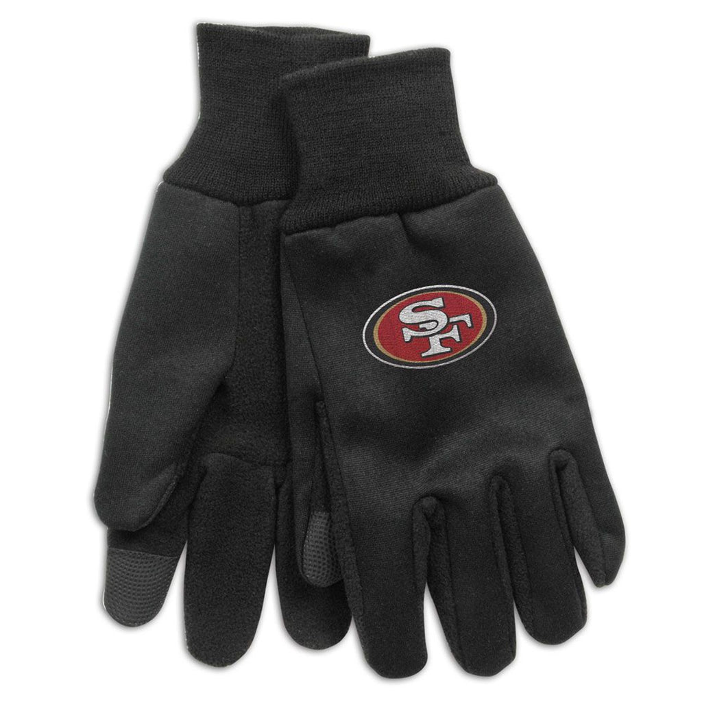 San Francisco 49ers Gloves Technology Style Adult Size - WinCraft