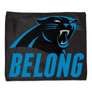 Carolina Panthers Towel 15x18 Rally Style Full Color - WinCraft