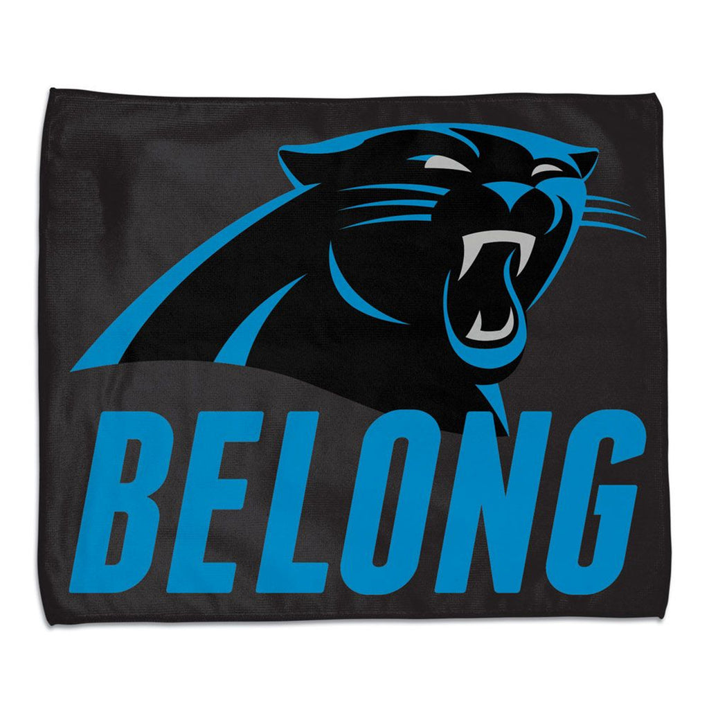 Carolina Panthers Towel 15x18 Rally Style Full Color - WinCraft