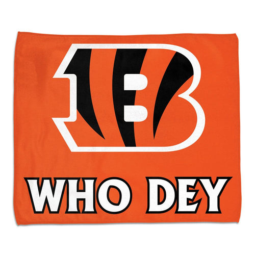 Cincinnati Bengals Towel 15x18 Rally Style Full Color - WinCraft