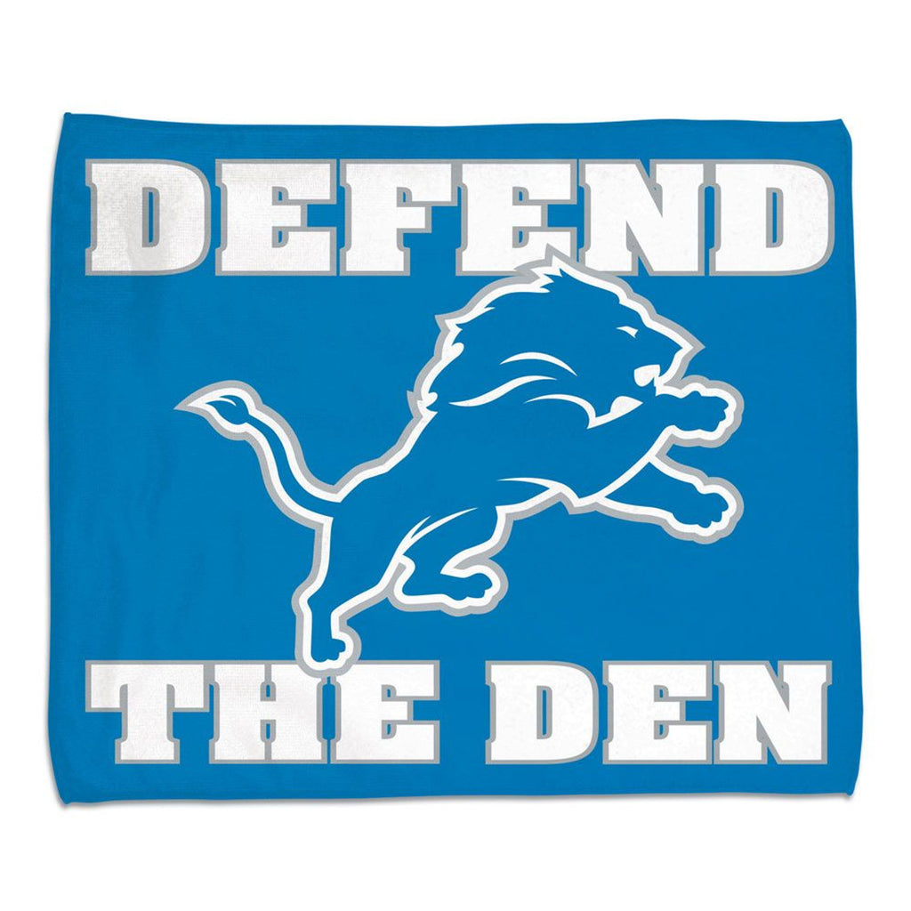 Detroit Lions Towel 15x18 Rally Style Full Color - WinCraft