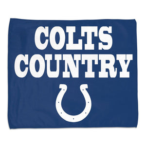 Indianapolis Colts Towel 15x18 Rally Style Full Color - WinCraft