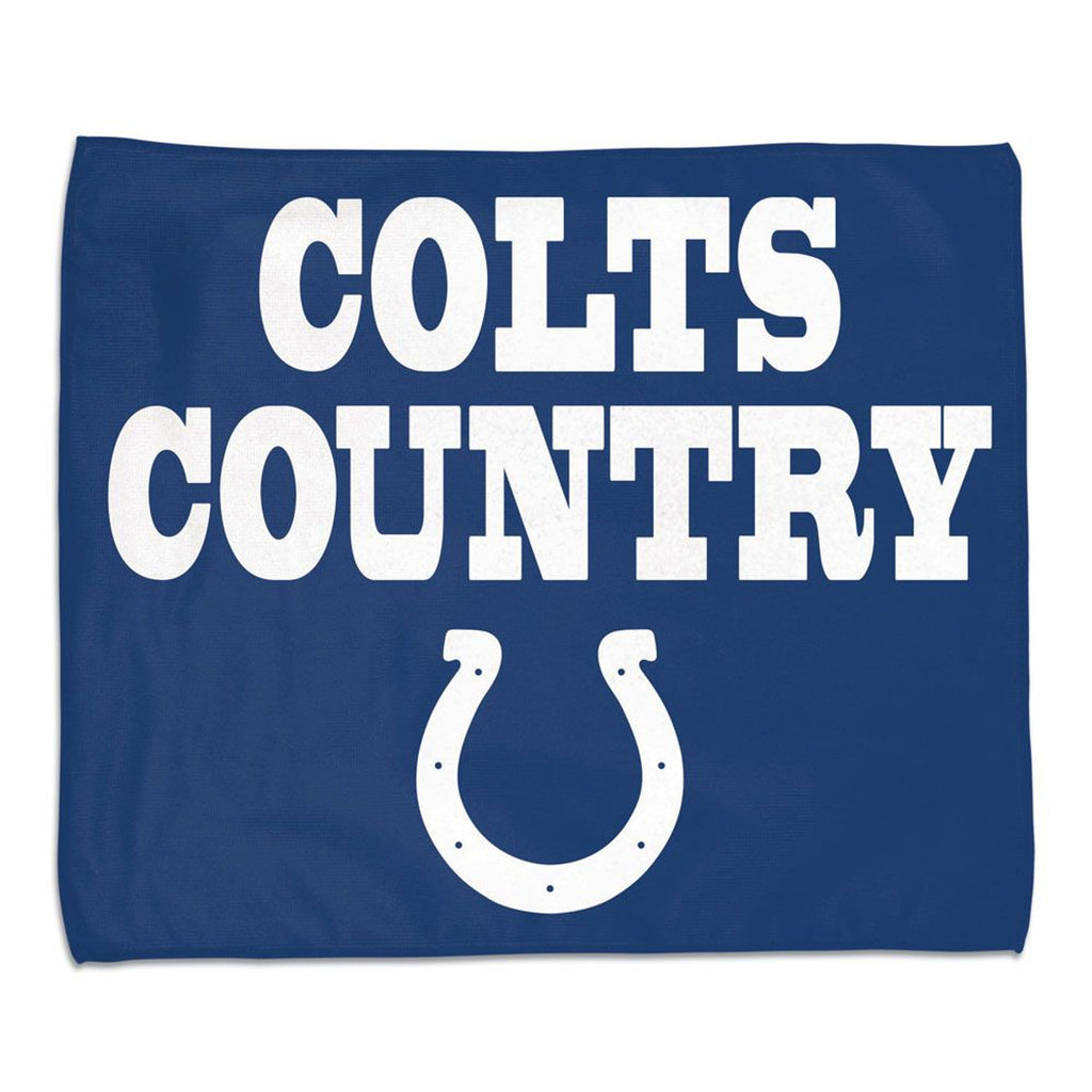 Indianapolis Colts Towel 15x18 Rally Style Full Color - WinCraft