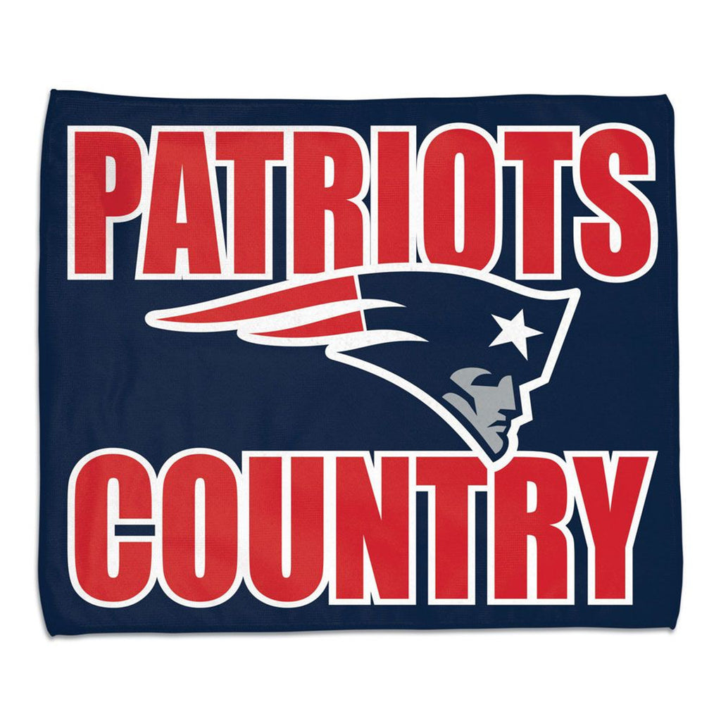 New England Patriots Towel 15x18 Rally Style Full Color - WinCraft