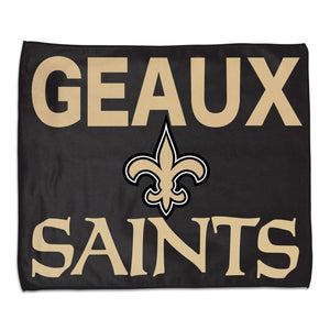 New Orleans Saints Towel 15x18 Rally Style Full Color - WinCraft