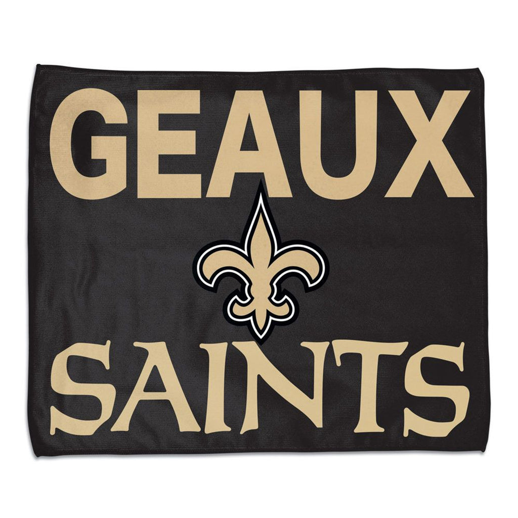 New Orleans Saints Towel 15x18 Rally Style Full Color - WinCraft
