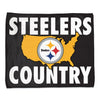 Pittsburgh Steelers Towel 15x18 Rally Style Full Color - WinCraft