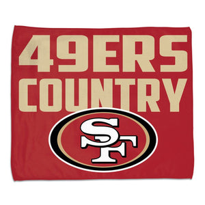 San Francisco 49ers Towel 15x18 Rally Style Full Color Style - WinCraft