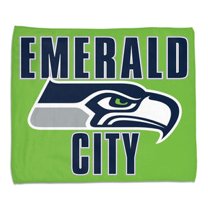 Seattle Seahawks Towel 15x18 Rally Style Full Color - WinCraft