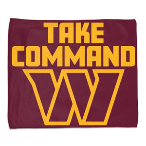 Washington Commanders Towel 15x18 Rally Style Full Color - WinCraft