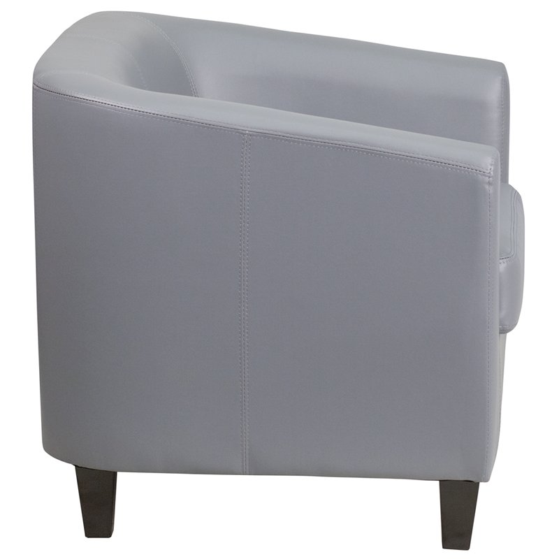 Gray LeatherSoft Lounge Chair - Flash Furniture