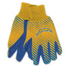 Los Angeles Chargers Gloves Two Tone Style Adult Size - WinCraft