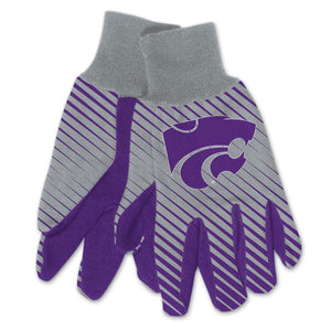 Kansas State Wildcats Gloves Two Tone Style Adult Size - WinCraft