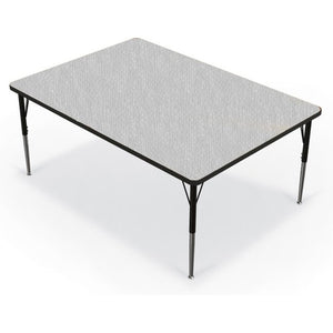Activity Table - 48''X60'' Rectangle - Fusion Maple Top Surface - Black Edgeband - BALT