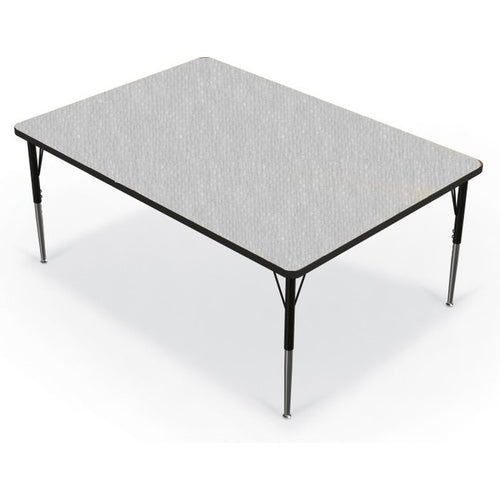 Activity Table - 48''X60'' Rectangle - Fusion Maple Top Surface - Black Edgeband - BALT