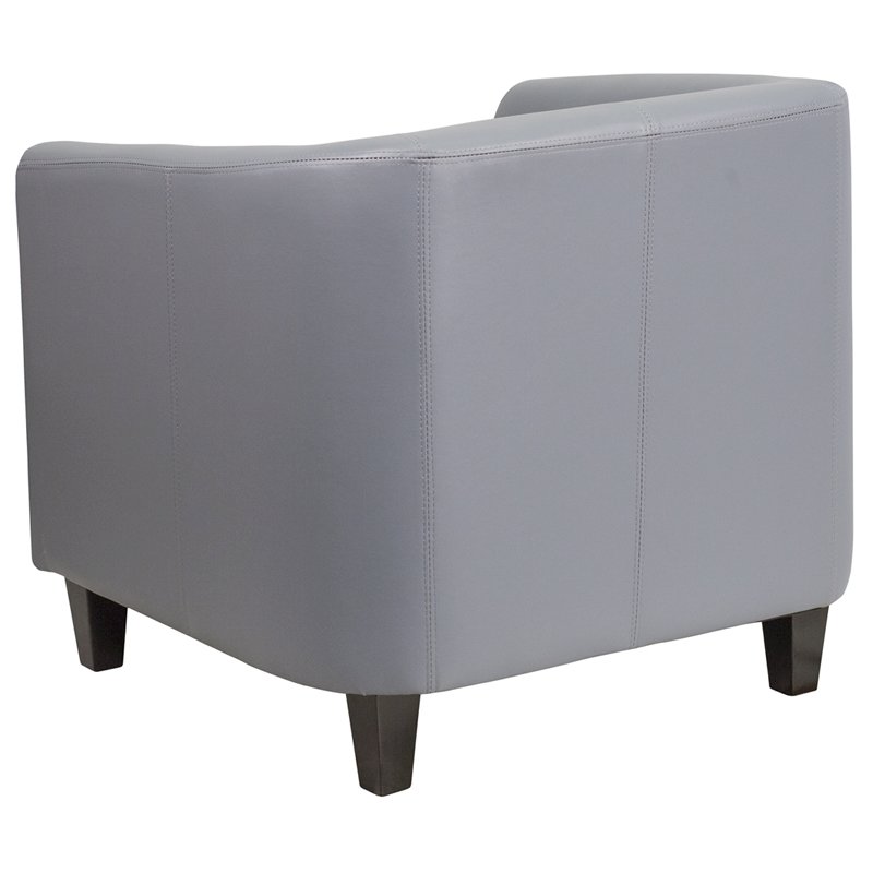 Gray LeatherSoft Lounge Chair - Flash Furniture