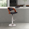 ArmenArtFurniture Armen Art Furniture LCMASWBABLWA Malibu Swivel Barstool In Black PU