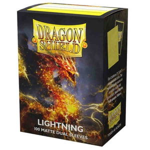 DRAGON SHIELD: MATTE LIGHTNING DUAL SLEEVES (BOX OF 100)