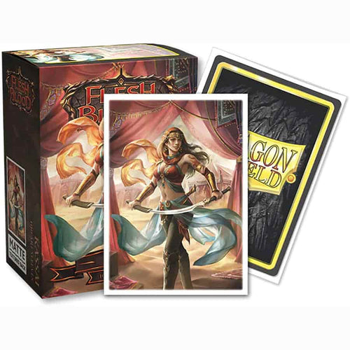 Arcane Tinmen -  Dragon Shield Sleeves: Matte Art: Flesh And Blood: Kassai Cintari Sellsword (100Ct)