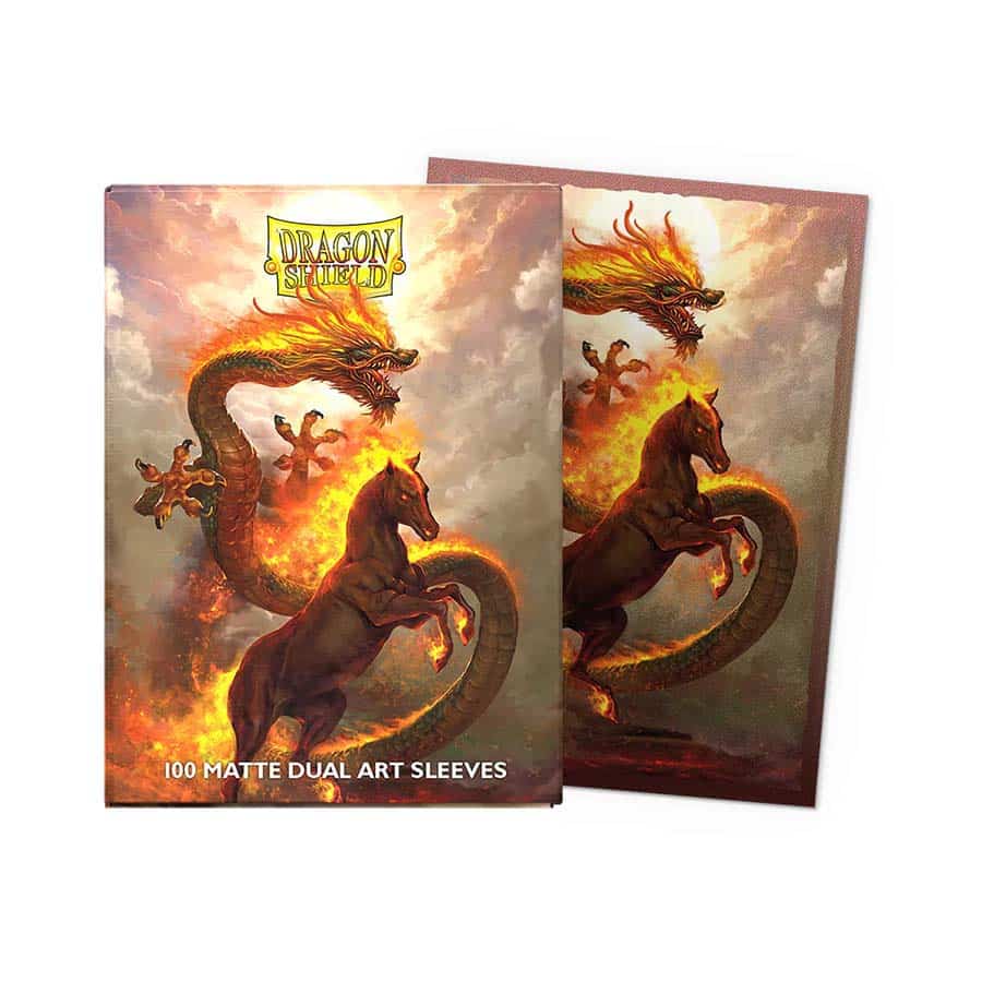 Arcane Tinmen -  Dragon Shield Sleeves: Dual Matte Art: Chinese New Year 2026: Year Of The Fire Horse (100Ct)