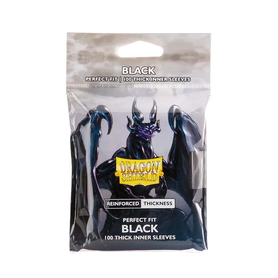 Arcane Tinmen -  Dragon Shields: Perfect Fit Thick Inner Sleeves: Black