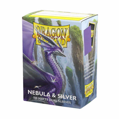 Arcane Tinmen -  Dragon Shield Sleeves: Matte Dual: Nebula And Silver (100Ct)
