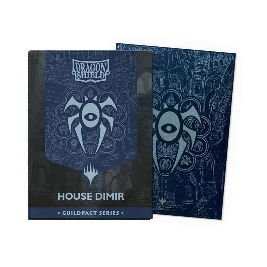 Arcane Tinmen -  Dragon Shield: Magic The Gathering: Guildpact Series: Matte Dual Art (Standard Size Licensed Sleeves): House Dimir (100Ct) Pre-Order