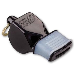 Powerhouse Coaches Aids Whistles - Fox 40 Black with Mouth Grip