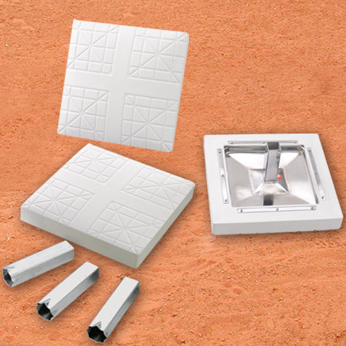 Sport Supply Group Mac Maj Leag Bases with Anchor &amp; Plugs 3 per Set