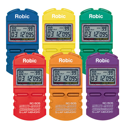Sport Supply Group 1240283 Robic 505 6 Color Pack - Coaches Aids Measuring Devices Stopwatches