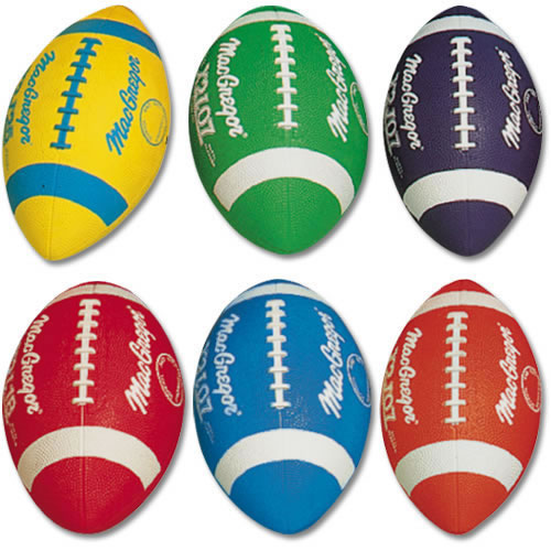 Sport Supply Group 95700 Multicolor Footballs Prism Pack Youth - 6 Pack